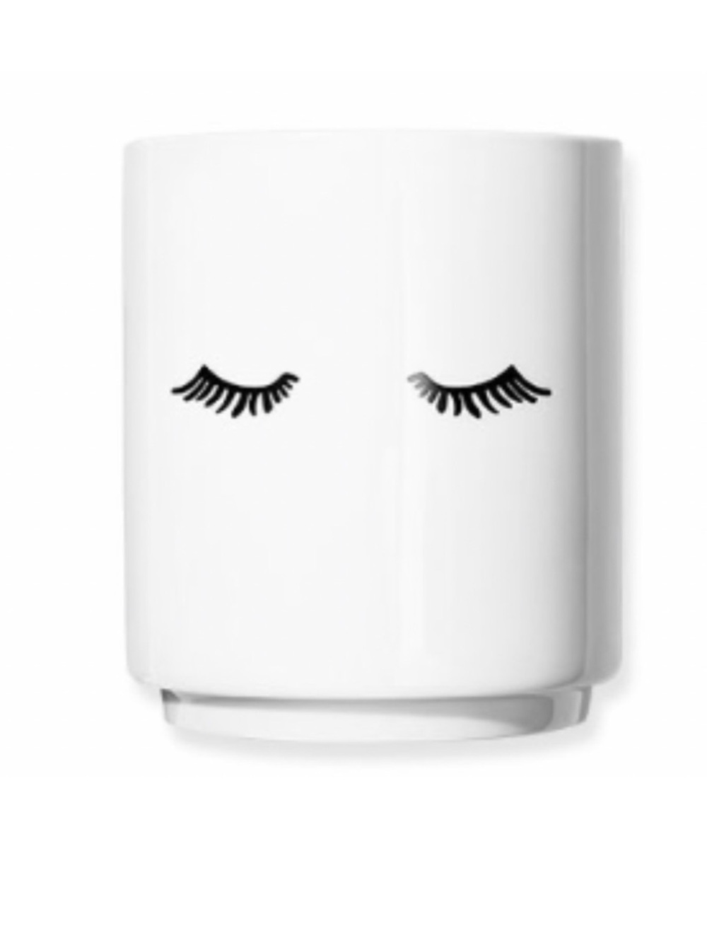 Sephora Flirty Eyelash Design Makeup Brusher Holder in White